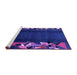 Sideview of Machine Washable Abstract Purple Modern Area Rugs, wshabs1898pur