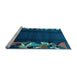 Sideview of Machine Washable Abstract Light Blue Modern Rug, wshabs1898lblu