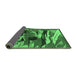 Sideview of Abstract Emerald Green Modern Rug, abs1899emgrn