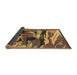 Sideview of Abstract Brown Modern Rug, abs1899brn