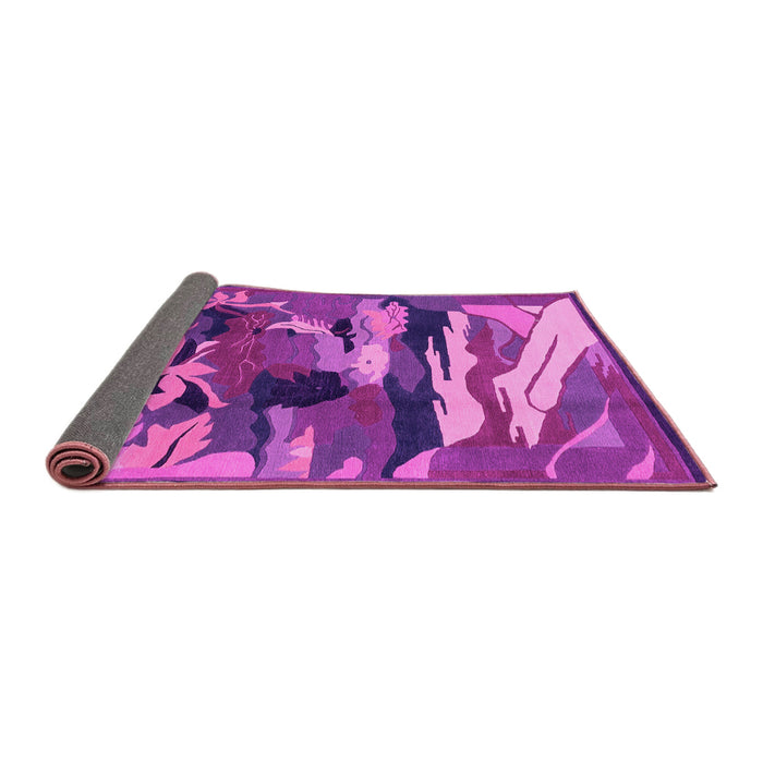 Sideview of Abstract Pink Modern Rug, abs1899pnk