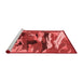 Modern Red Washable Rugs