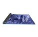 Sideview of Abstract Blue Modern Rug, abs1899blu