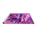 Sideview of Machine Washable Abstract Pink Modern Rug, wshabs1899pnk