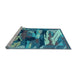 Sideview of Machine Washable Abstract Light Blue Modern Rug, wshabs1899lblu