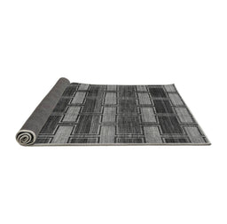 Sideview of Abstract Gray Modern Rug, abs189gry