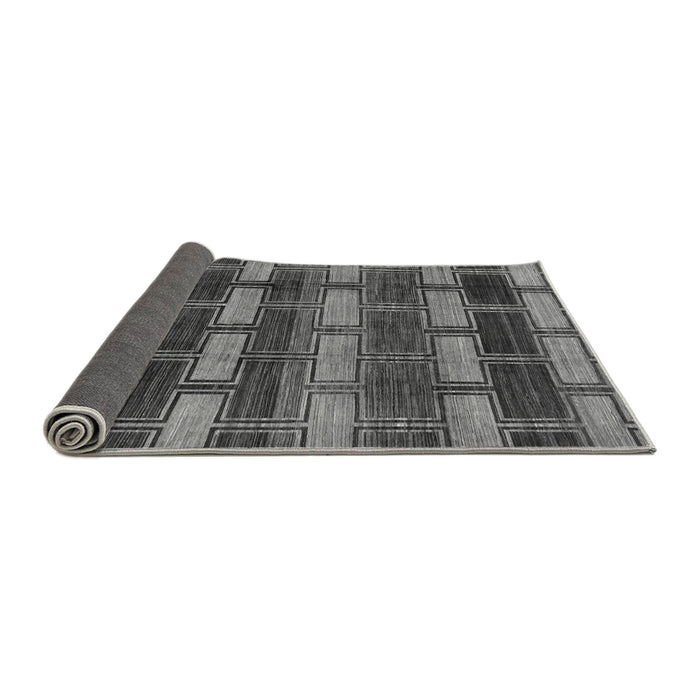 Sideview of Abstract Gray Modern Rug, abs189gry