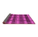 Sideview of Abstract Pink Modern Rug, abs189pnk