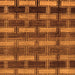 Square Abstract Orange Modern Rug, abs189org