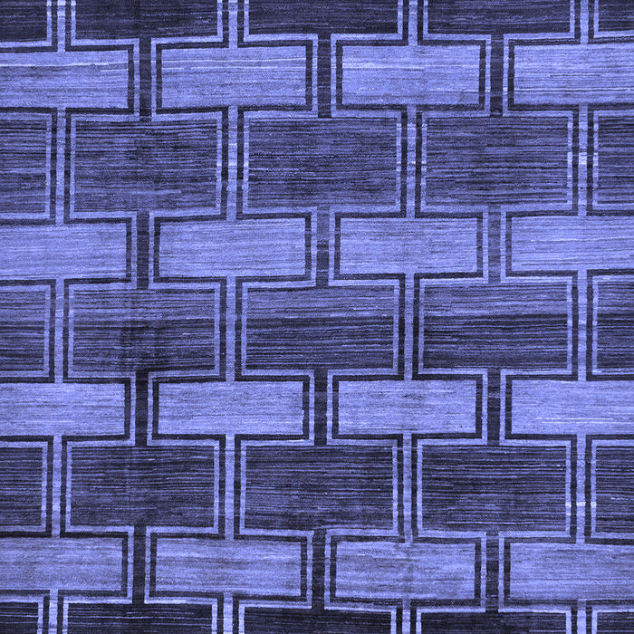 Machine Washable Abstract Blue Modern Rug, wshabs189blu