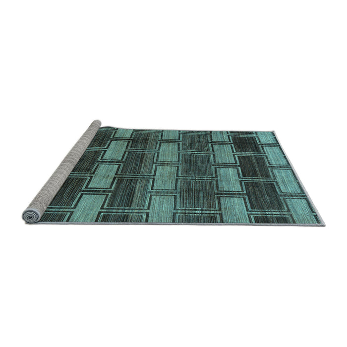 Sideview of Machine Washable Abstract Light Blue Modern Rug, wshabs189lblu