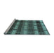 Sideview of Machine Washable Abstract Light Blue Modern Rug, wshabs189lblu