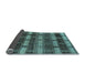 Sideview of Abstract Light Blue Modern Rug, abs189lblu