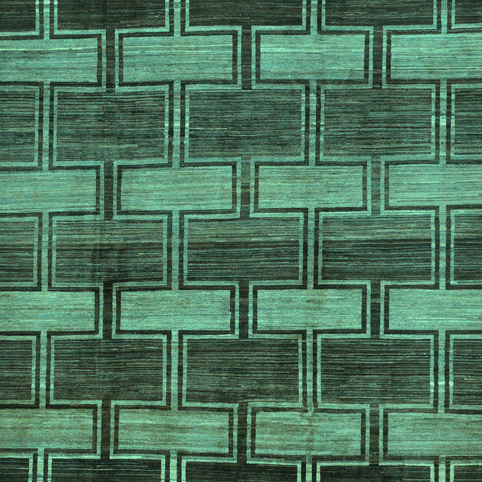 Machine Washable Abstract Turquoise Modern Area Rugs, wshabs189turq