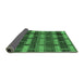 Sideview of Abstract Emerald Green Modern Rug, abs189emgrn