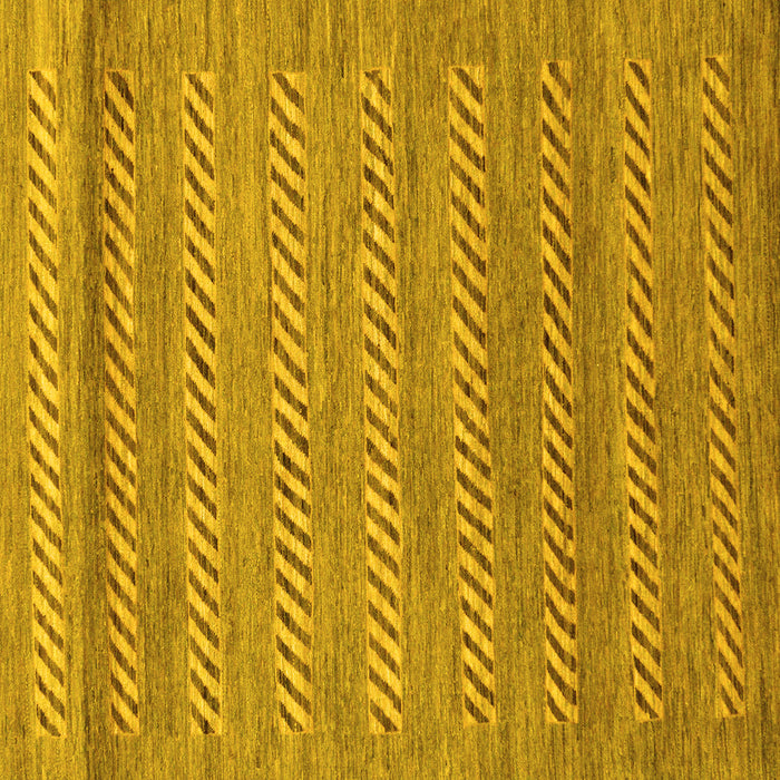 Square Abstract Yellow Modern Rug, abs18yw