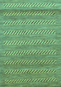 Abstract Turquoise Modern Rug, abs18turq