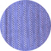 Round Machine Washable Abstract Blue Modern Rug, wshabs18blu