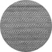 Round Machine Washable Abstract Gray Modern Rug, wshabs18gry