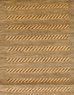 Machine Washable Abstract Yellow Rug, wshabs18