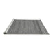 Sideview of Machine Washable Abstract Gray Modern Rug, wshabs18gry