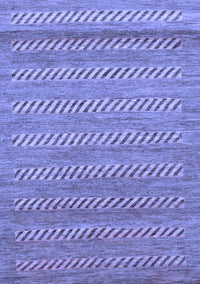 Abstract Blue Modern Rug, abs18blu