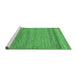 Sideview of Machine Washable Abstract Emerald Green Modern Area Rugs, wshabs18emgrn