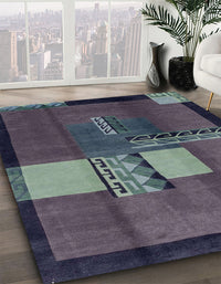 Abstract Slate Granite Gray Modern Rug, abs1900