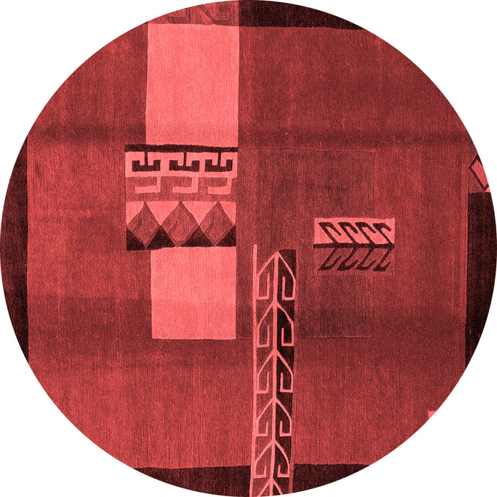 Machine Washable Abstract Red Modern Rug, wshabs1900red