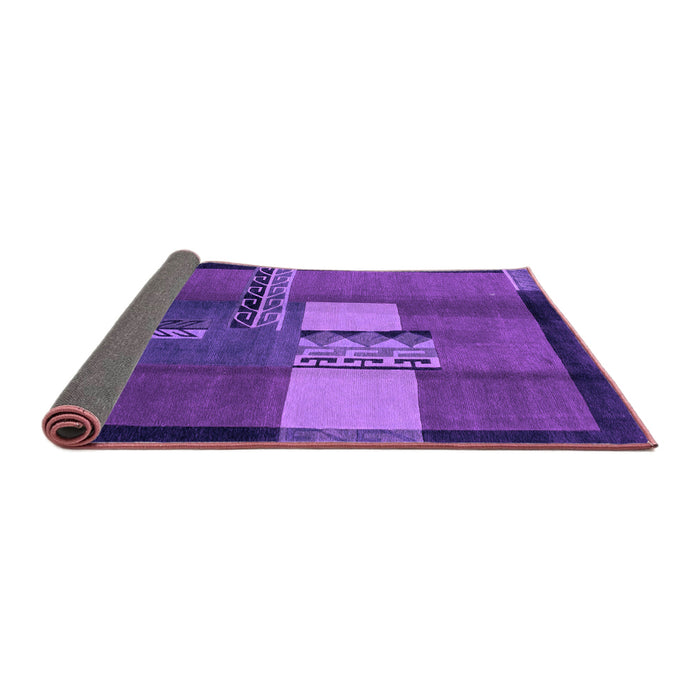 Sideview of Abstract Purple Modern Rug, abs1900pur