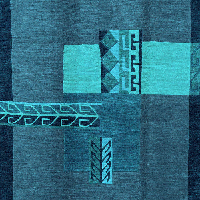 Machine Washable Abstract Light Blue Modern Rug, wshabs1900lblu