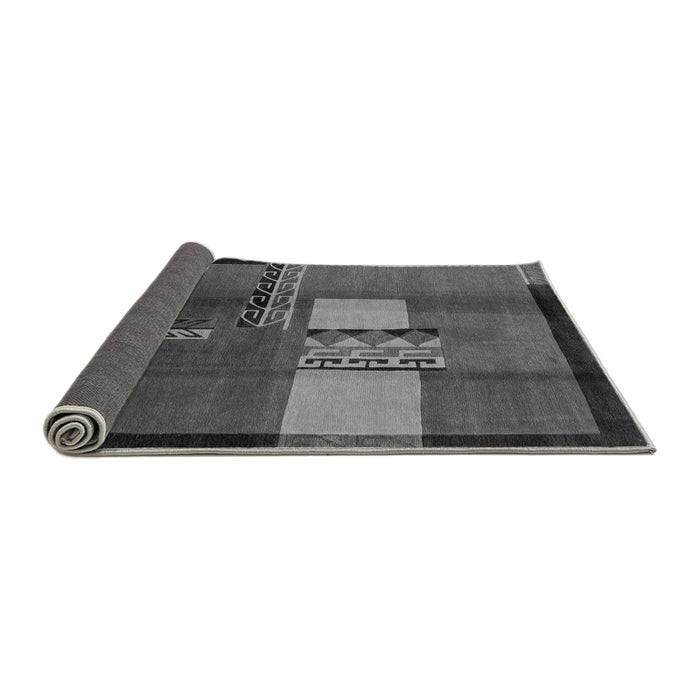 Sideview of Abstract Gray Modern Rug, abs1900gry