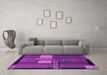 Machine Washable Abstract Pink Modern Rug in a Living Room, wshabs1900pnk