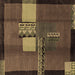 Square Abstract Brown Modern Rug, abs1900brn