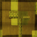 Square Abstract Yellow Modern Rug, abs1900yw