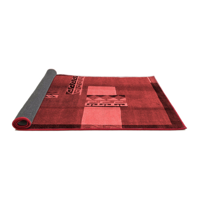 Abstract Red Modern Area Rugs