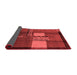 Abstract Red Modern Area Rugs