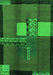 Machine Washable Abstract Green Modern Area Rugs, wshabs1900grn