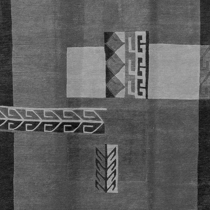 Machine Washable Abstract Gray Modern Rug, wshabs1900gry