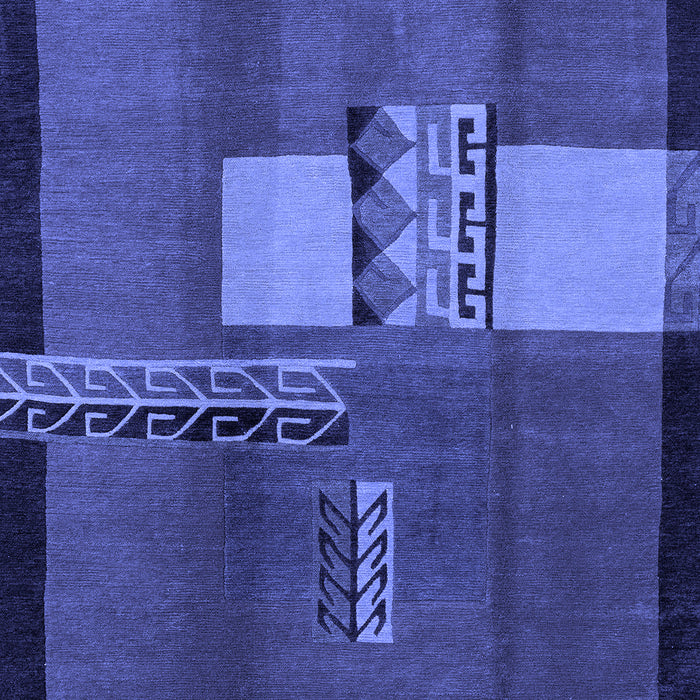 Machine Washable Abstract Blue Modern Rug, wshabs1900blu