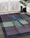 Machine Washable Abstract Slate Granite Gray Rug in a Family Room, wshabs1900