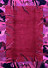 Machine Washable Abstract Pink Modern Rug, wshabs1901pnk