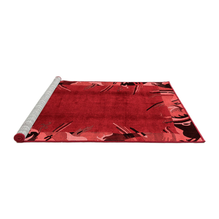 Modern Red Washable Rugs