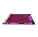 Sideview of Machine Washable Abstract Purple Modern Area Rugs, wshabs1901pur