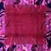 Square Abstract Pink Modern Rug, abs1901pnk