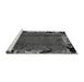 Sideview of Machine Washable Abstract Gray Modern Rug, wshabs1901gry