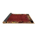 Sideview of Abstract Brown Modern Rug, abs1901brn