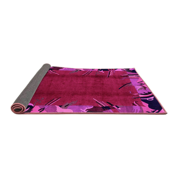 Sideview of Abstract Pink Modern Rug, abs1901pnk