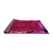 Sideview of Abstract Pink Modern Rug, abs1901pnk