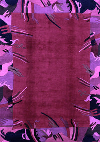 Abstract Purple Modern Rug, abs1901pur